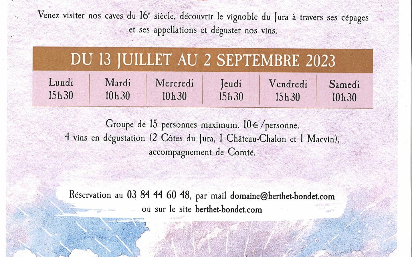 Domaine Berthet-Bondet : Cellar tour & tasting