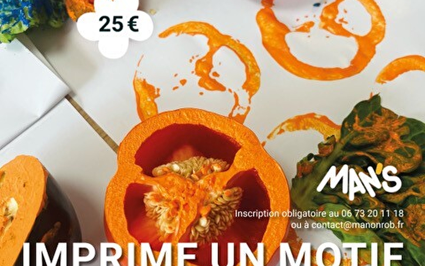 Adult workshop 'Print a design on a tote bag'.