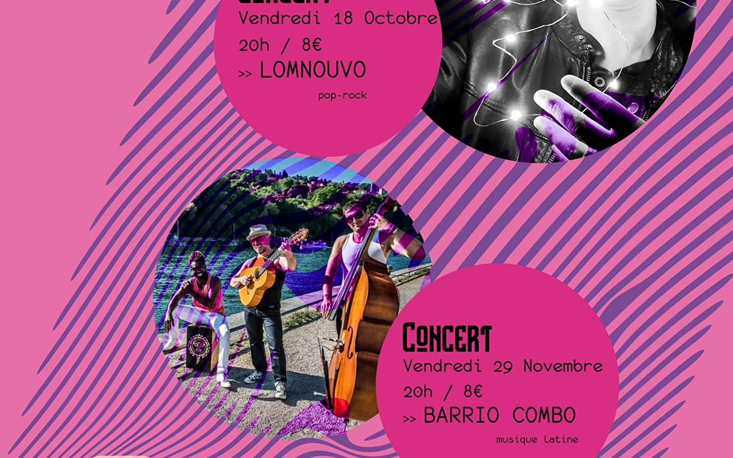 Concert de musique latine 'Barrio Combo' à Casa Vava