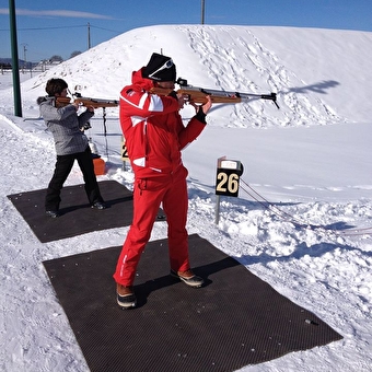 Cours de biathlon avec l'ESF aux Plans d'Hotonnes - HAUT VALROMEY