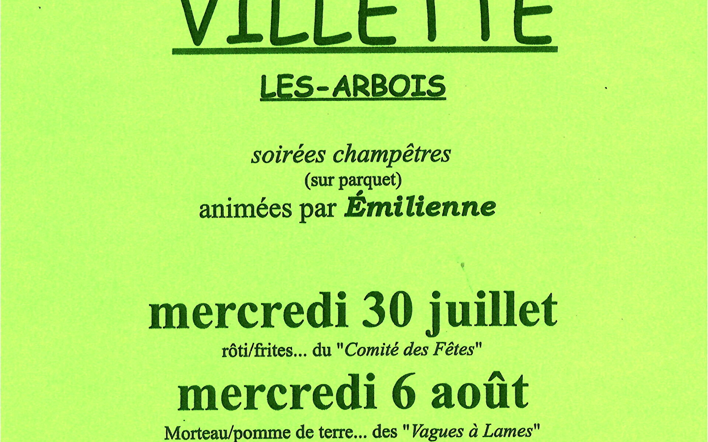 Guinguettes at Villette