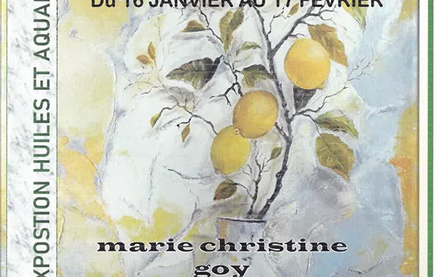 Exposition de Marie-Christine Goy