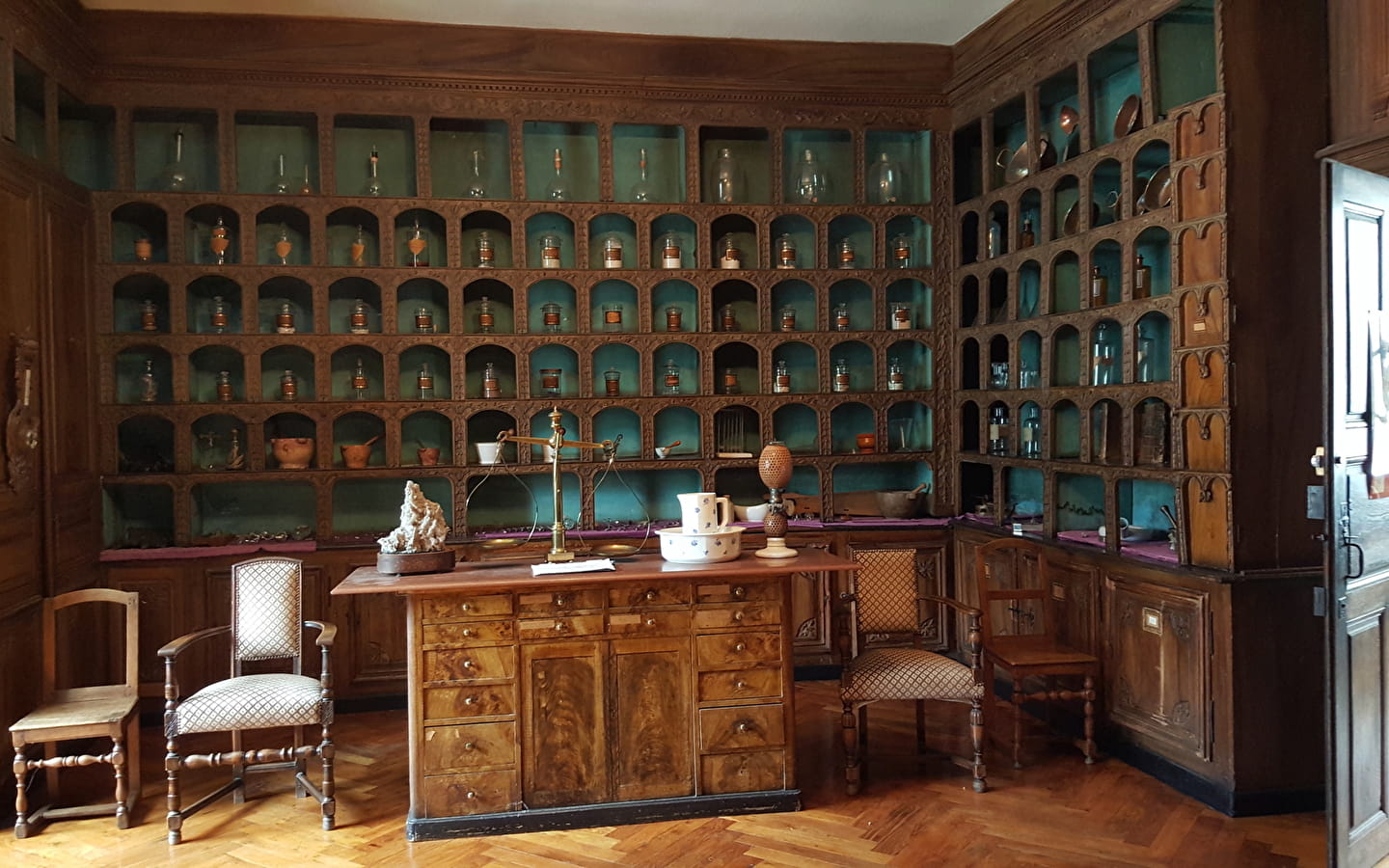 Visit to the apothecary of Salins