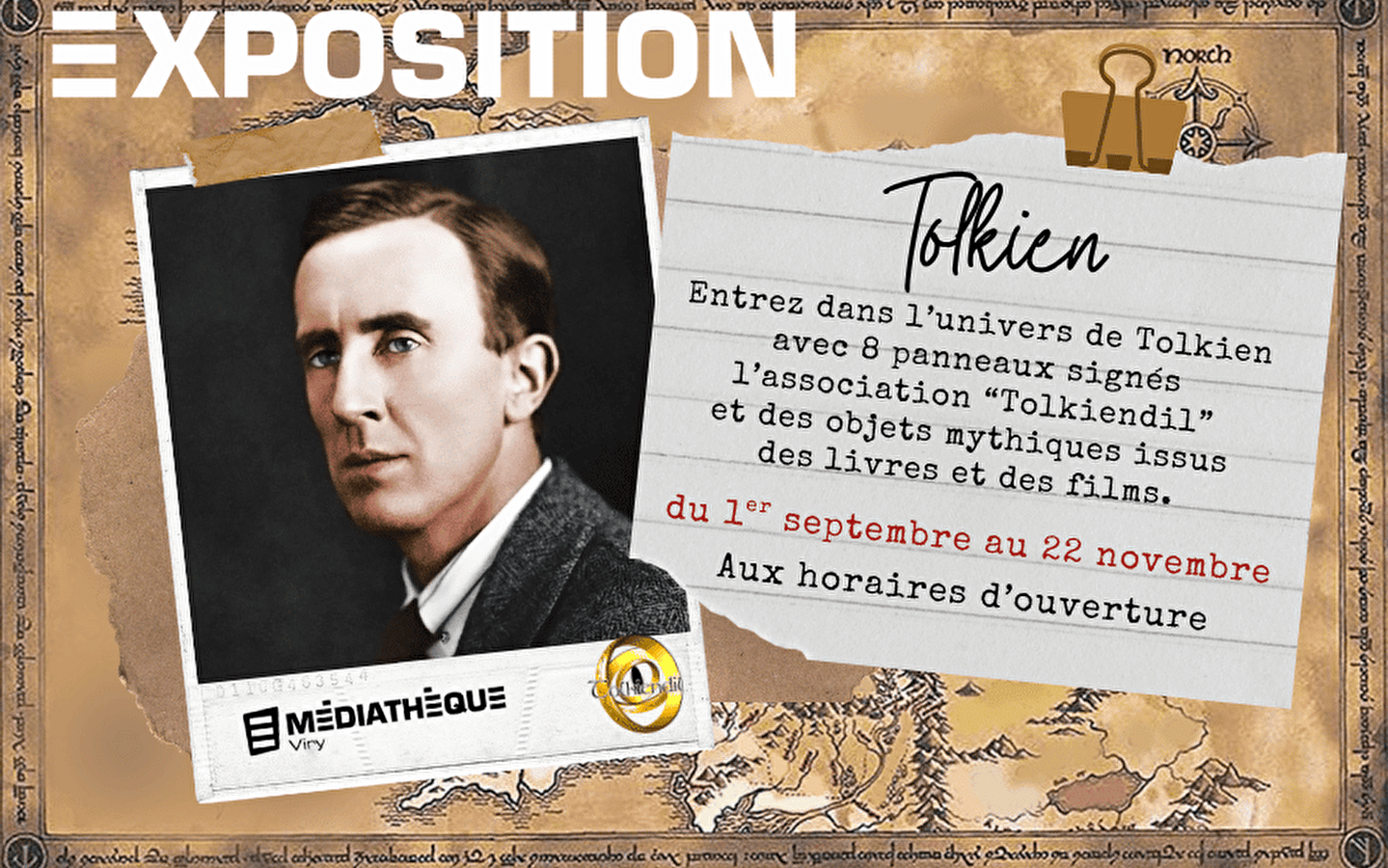 Viry multimedia library: 'Dive into the world of Tolkien' exhibition