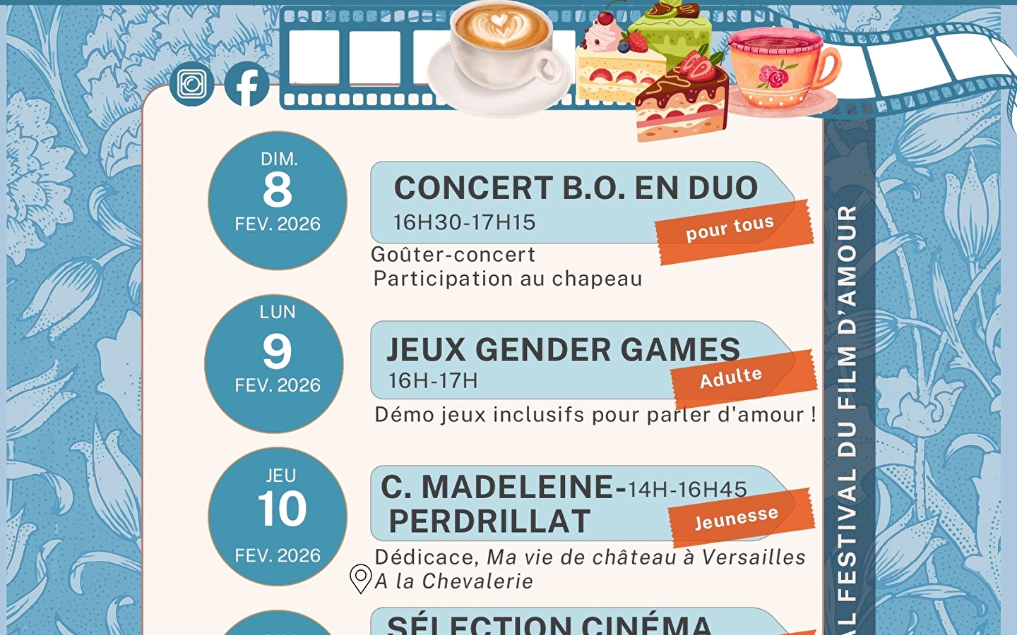 In February at the bookshop and café Au Petit Léon