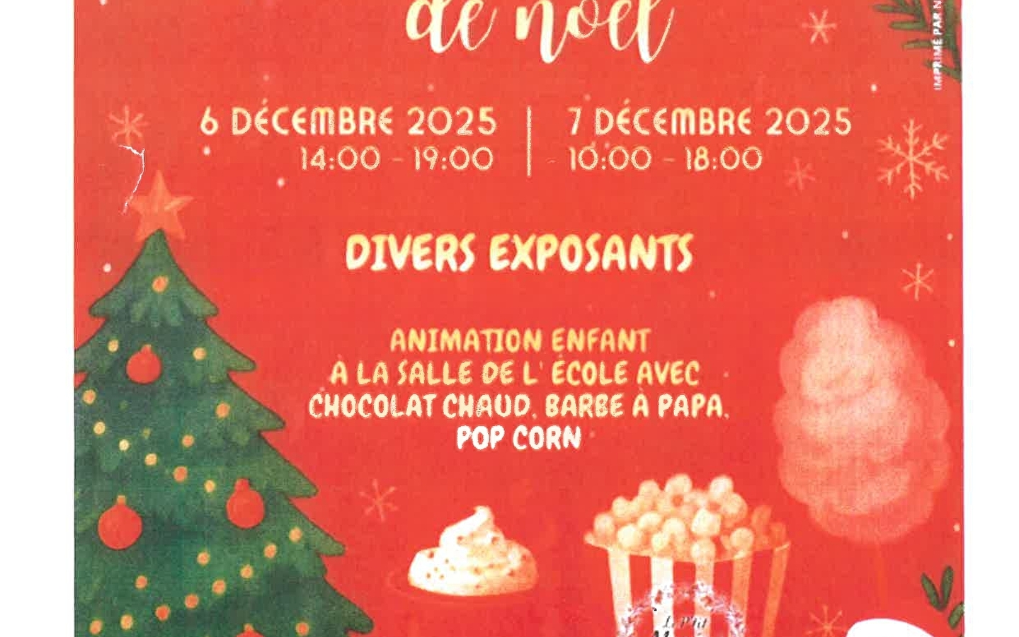 Christmas market in Provenchère