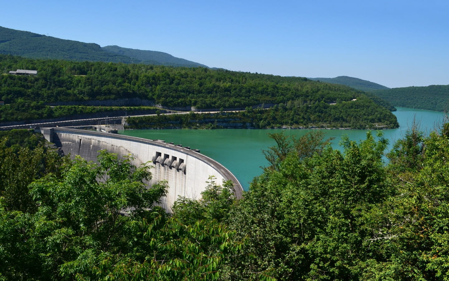 Vouglans Lake and its dam
