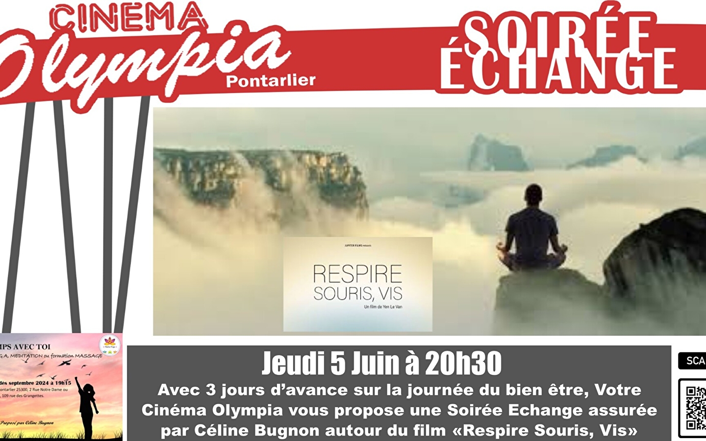 Respire, Souris, Vis en Soirée Echange