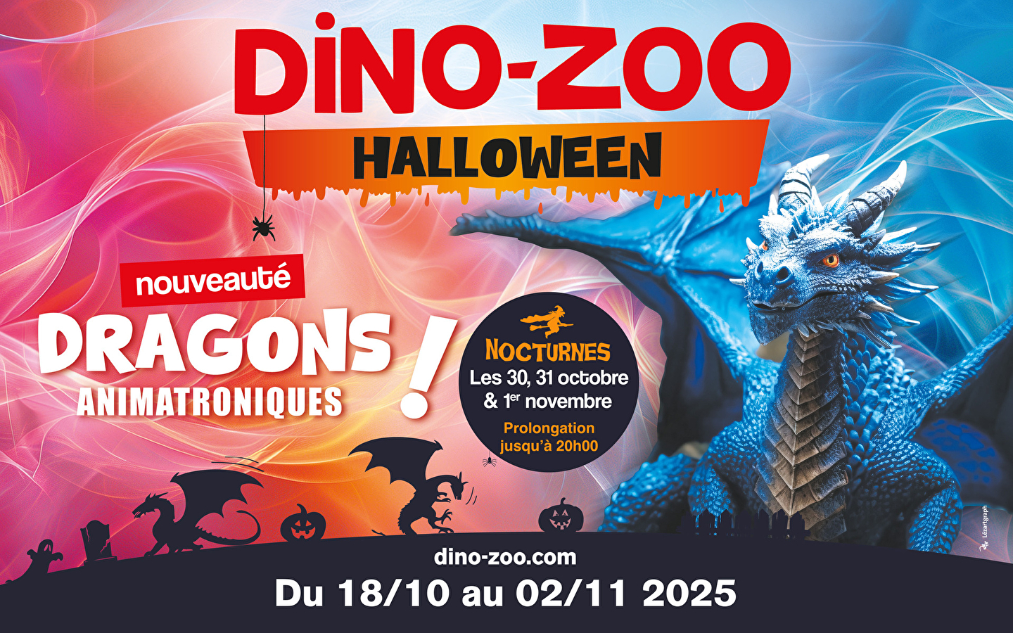Halloween at Dino-Zoo - Dragon and Halloween creature