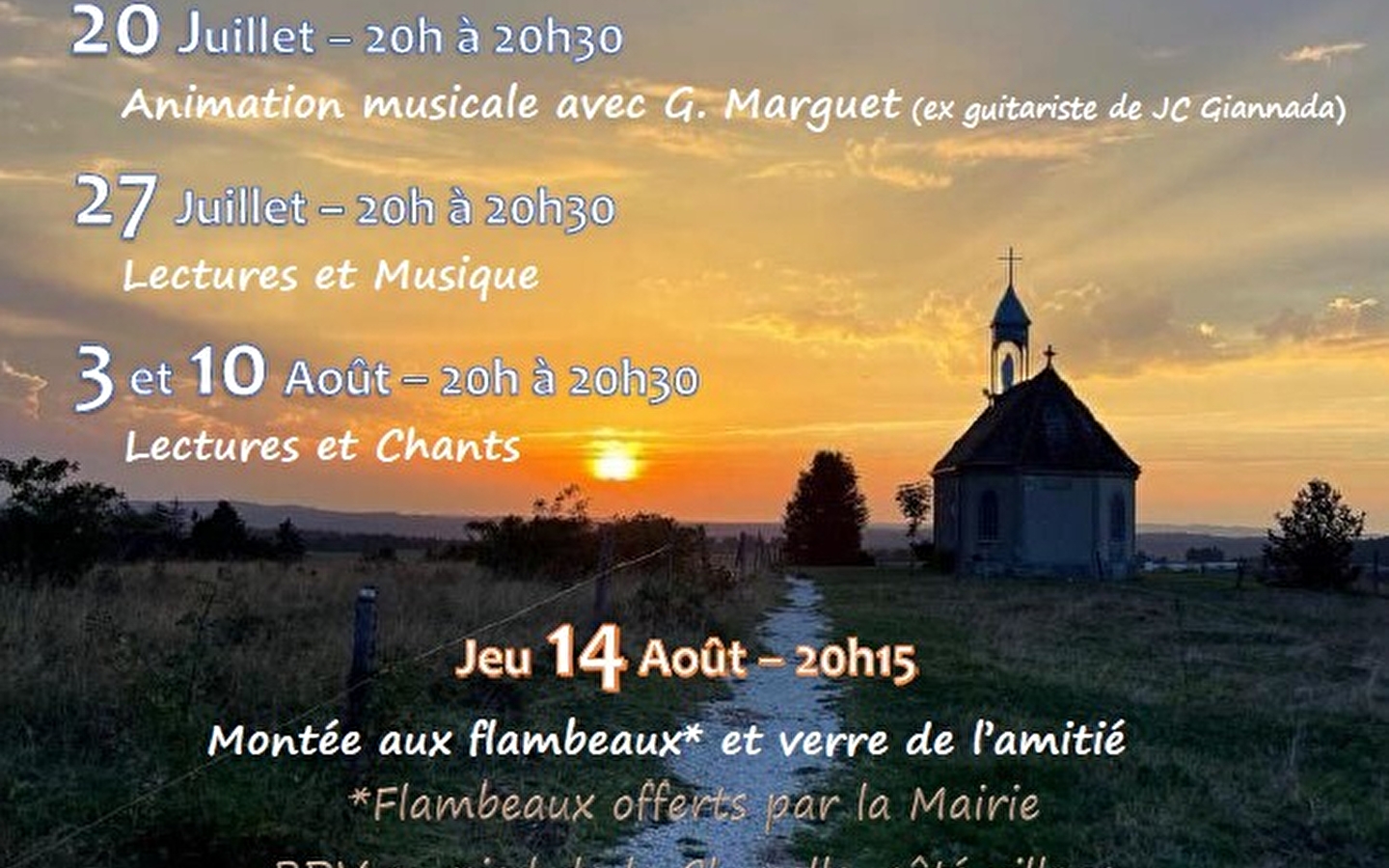 Centenary of Chapelle du Touriau - readings and music