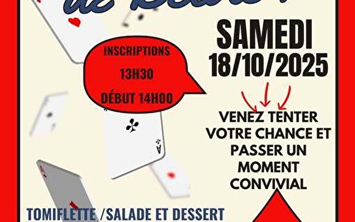 Concours de belote au port de Massignieu de Rives