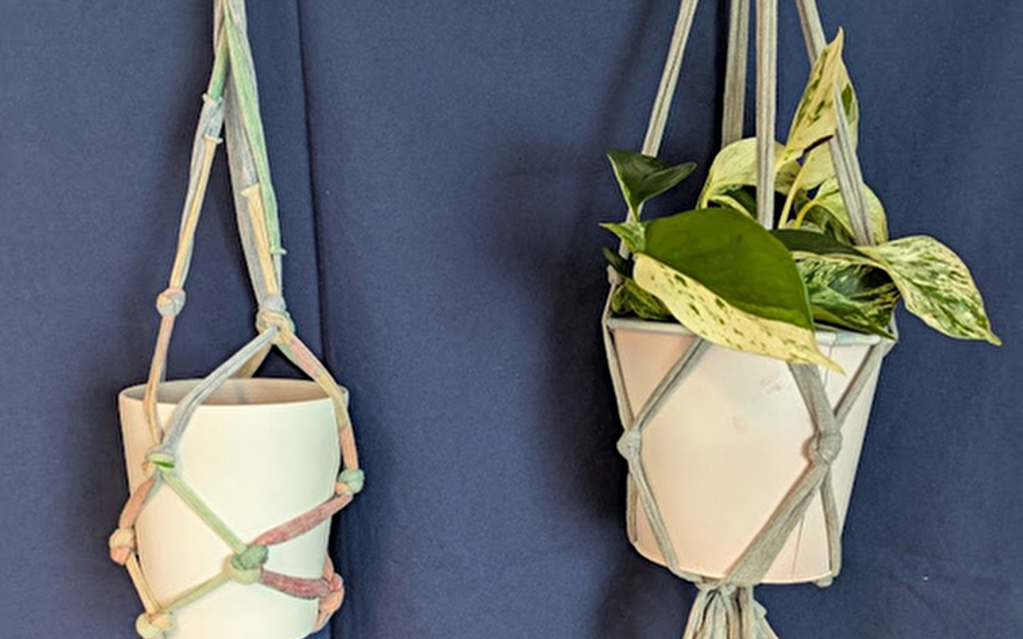 Macramé workshop - T-shirt hangers