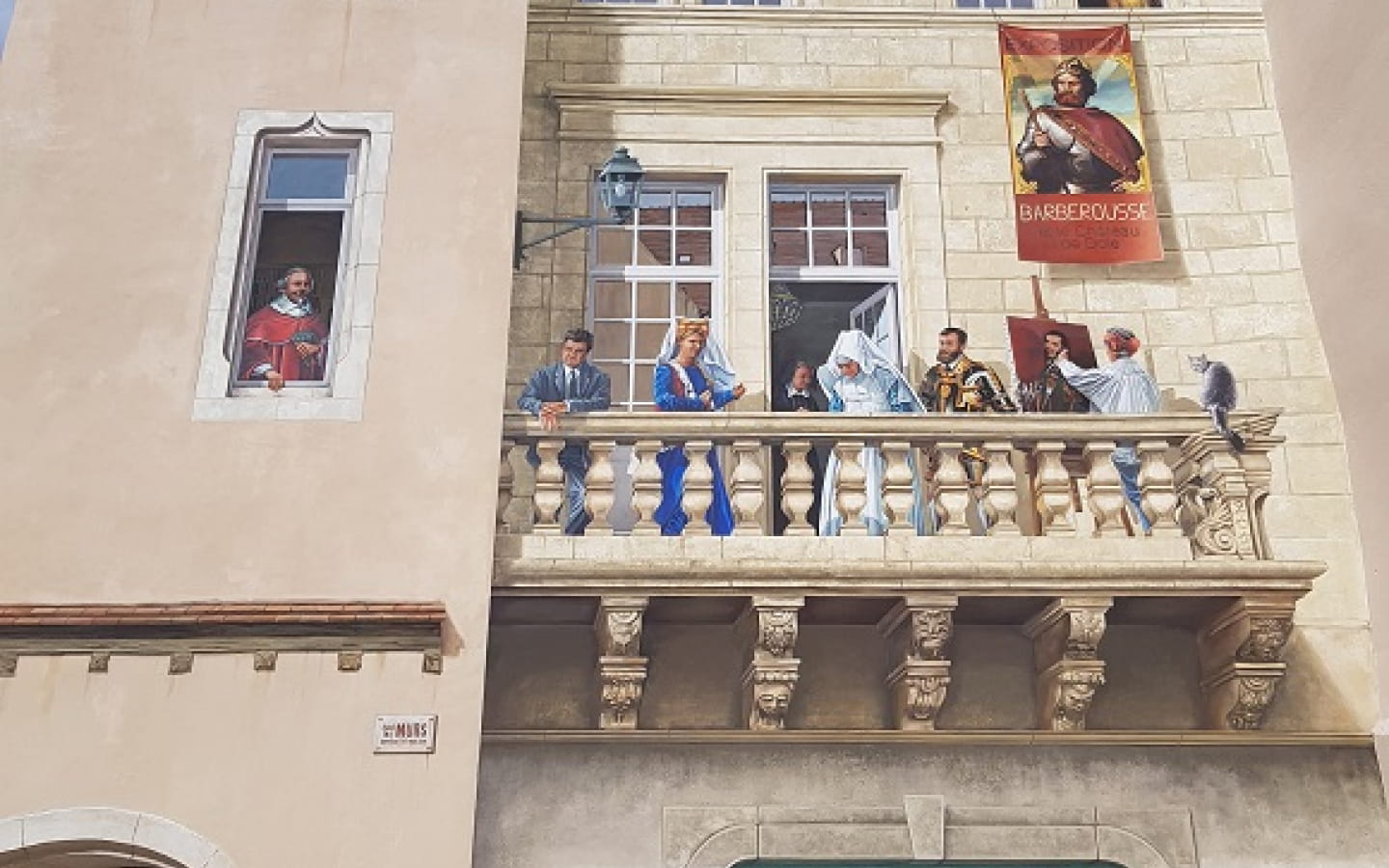 La fresque murale des personnages célèbres de Dole