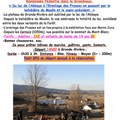 Hiking - From the Abbaye lake to the Ermitage des Frasses