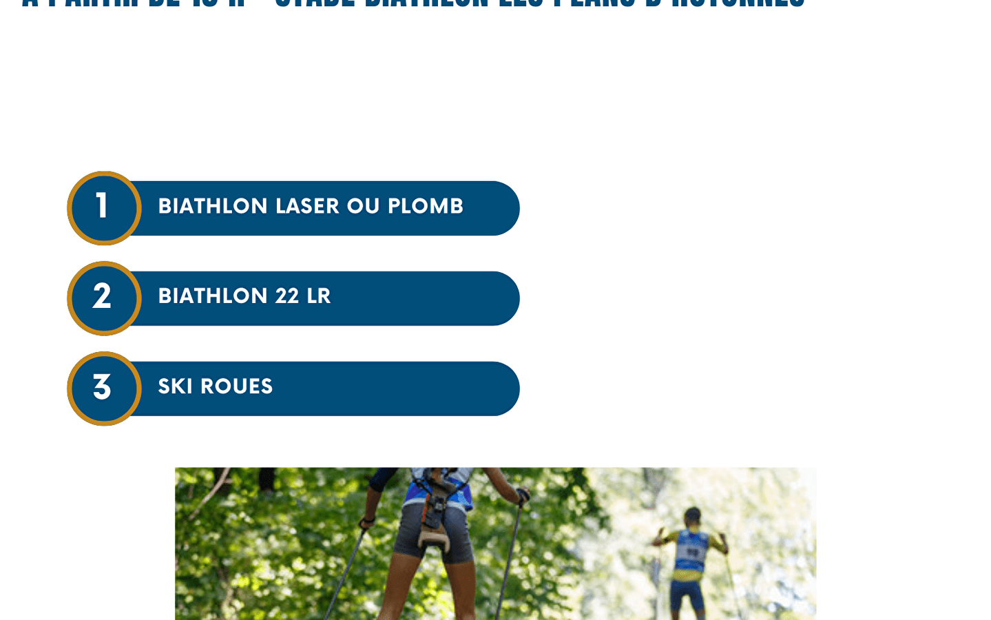 Initiation biathlon pendant l'OOCUP 2024