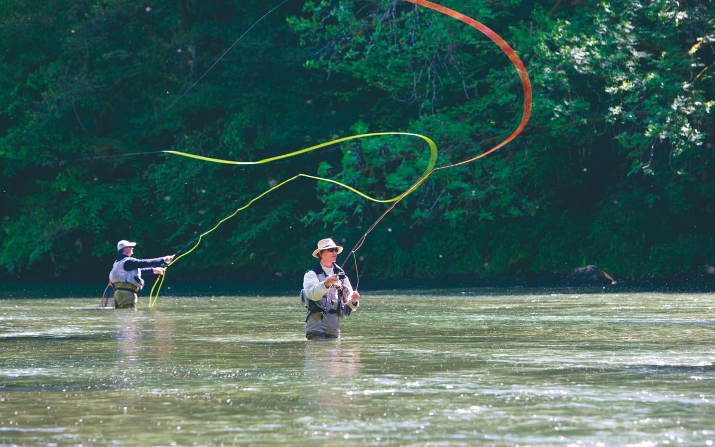 Fishing in the rivers of the Doubs