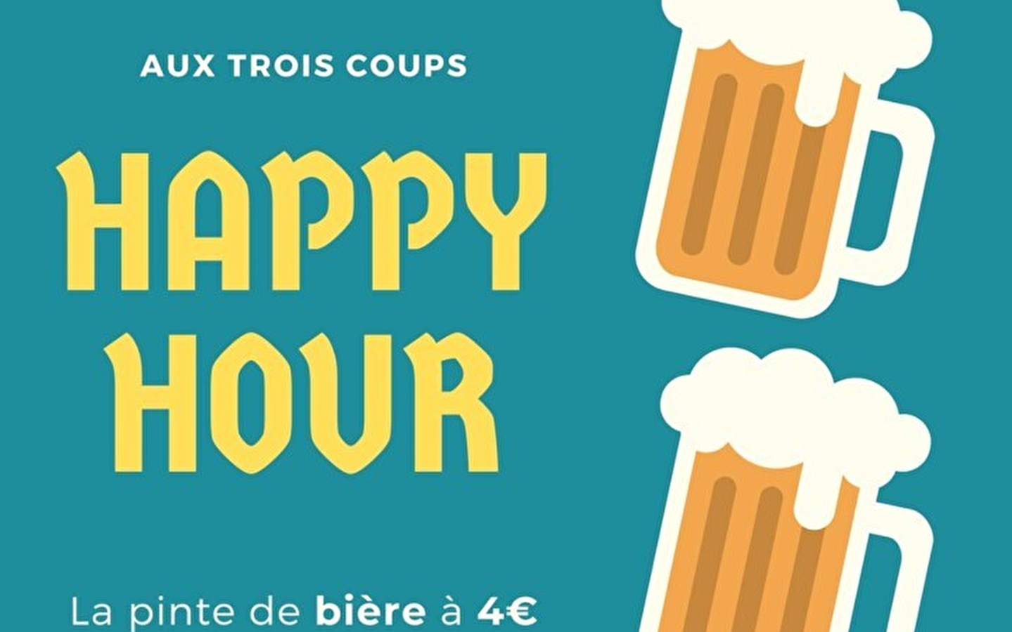 Happy Hour at the Bar Aux Trois coups