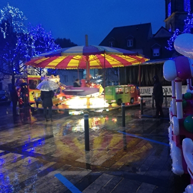 Free merry-go-round in the centre of Baume les Dames