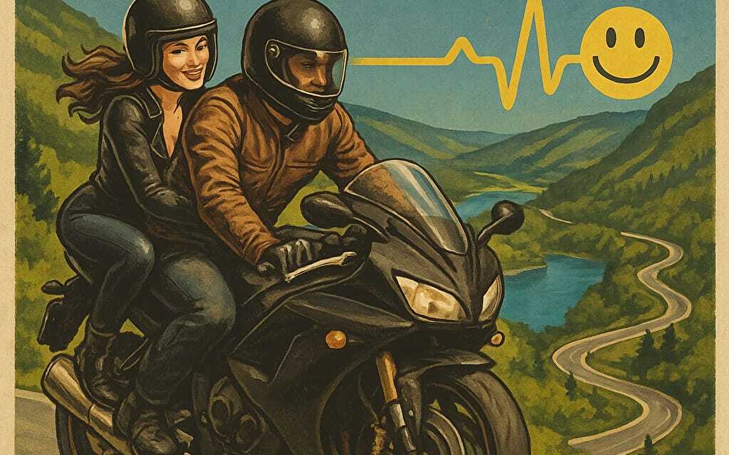 Motorcycle rally - 1001 turns