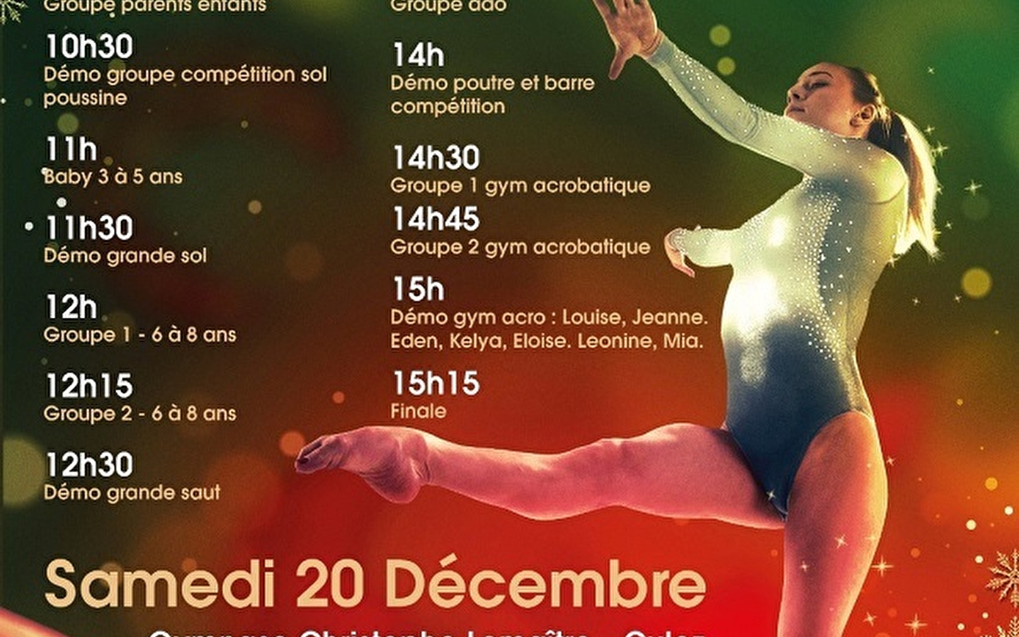 Spectacle 'Gym de Noël'