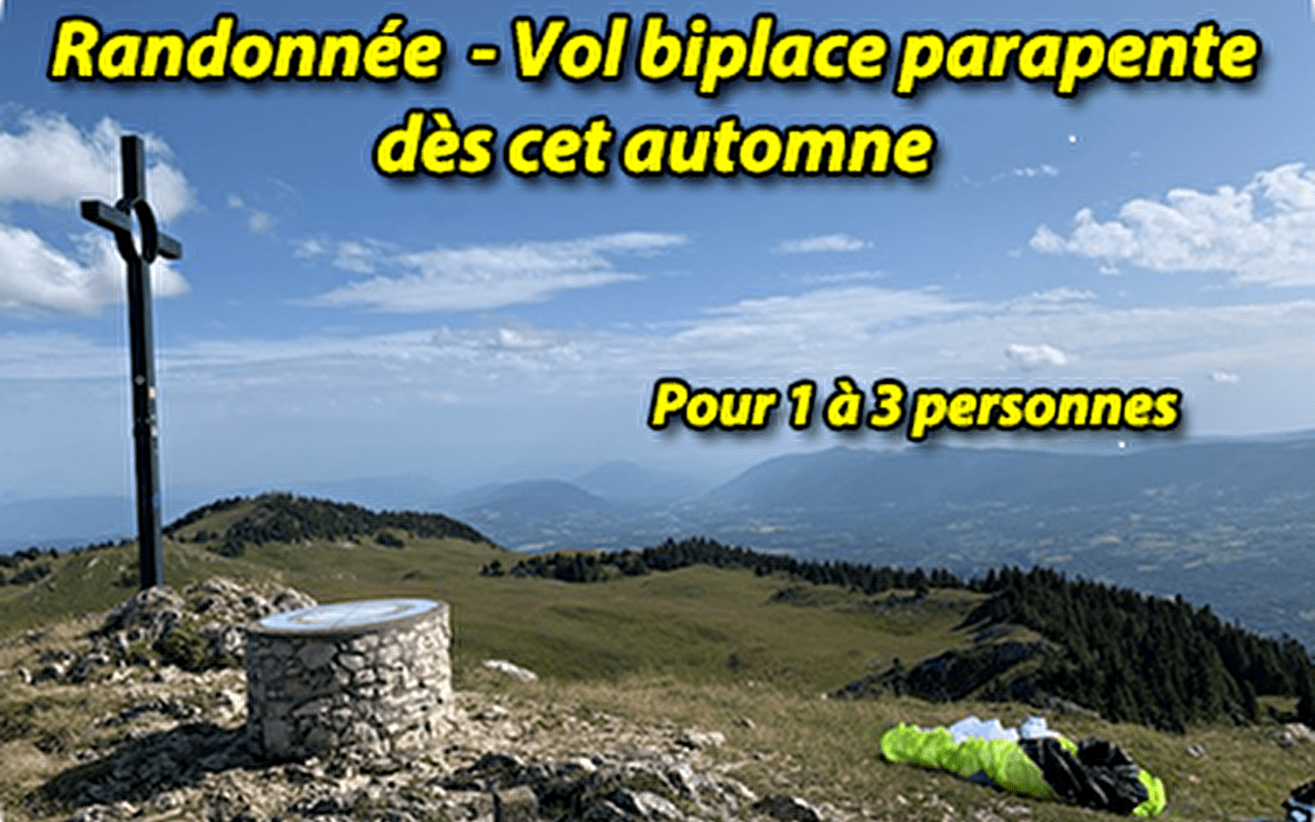 Vol Rando en biplace parapente avec Didier Marinet