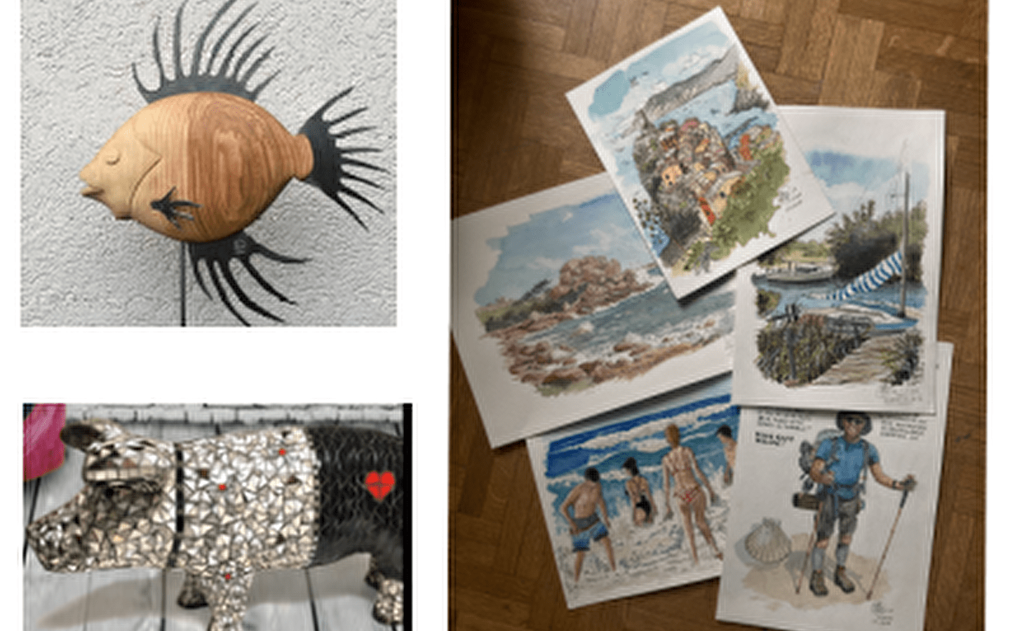 Exposition de Peintures de LIMOUSIN Claudine, Sculptures de LIMOUSIN Philippe et Illustrations de MARTINET Thierry.