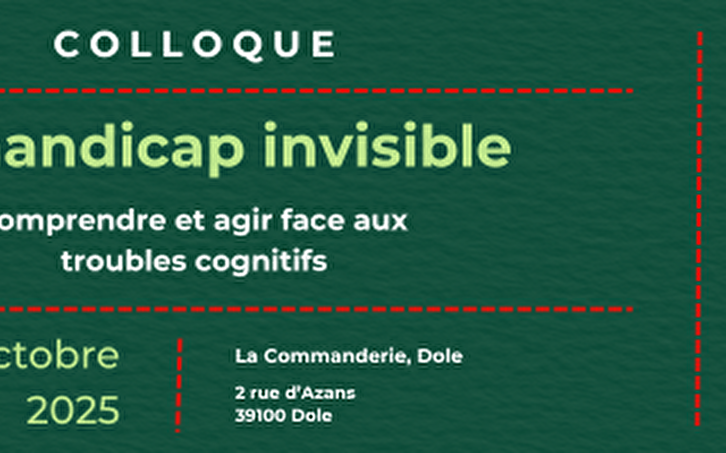 The invisible disability: understanding and tackling cognitive disorders