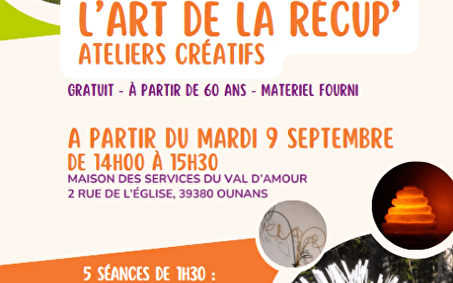 L'art de la récup' - Creative workshops