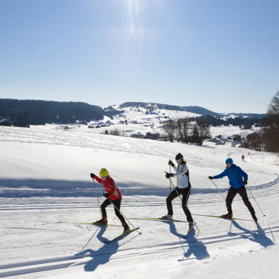 The Jura Mountains in nordic ski