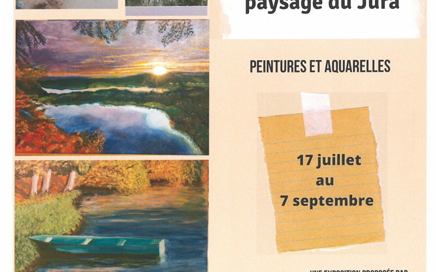 Fauna, flora and landscapes of the Jura exhibition