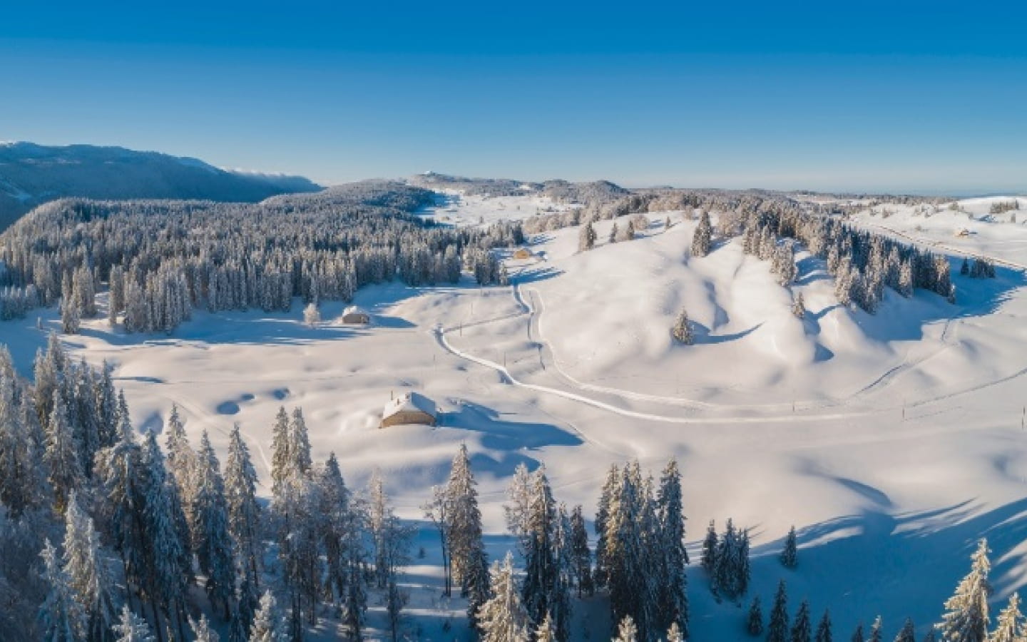 The Jura Mountains in nordic ski