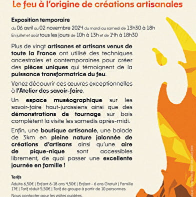 l'Atelier des savoir-faire: exhibition Prêts, Feu, Créez! 