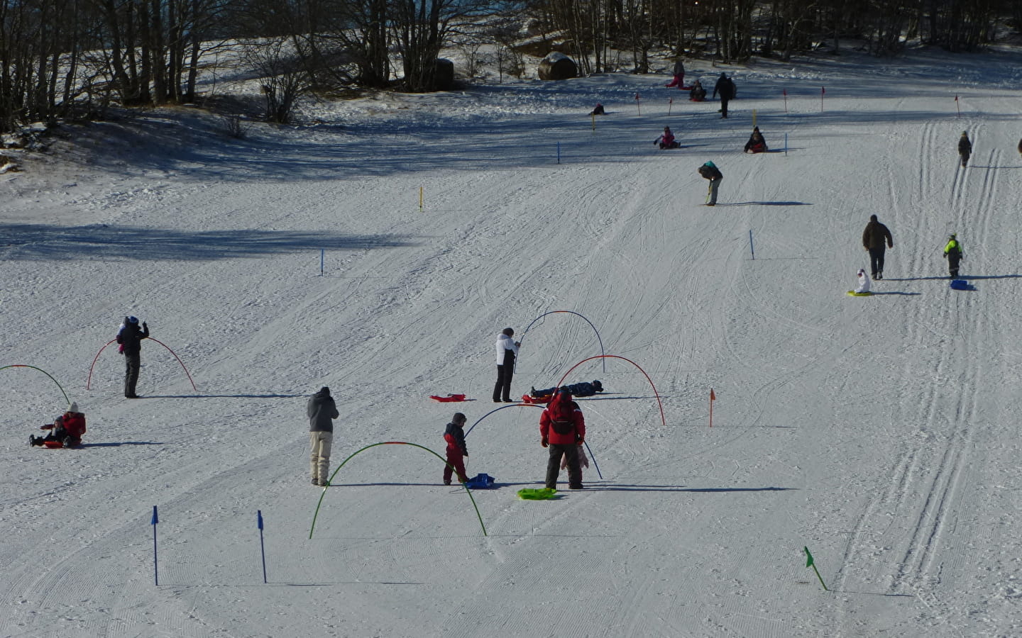 Espace ludique d'initiation au ski nordique