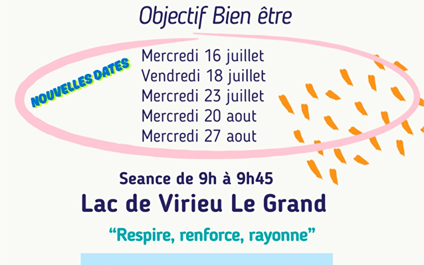 Séances de pilates pour tous au lac de Virieu-le-Grand