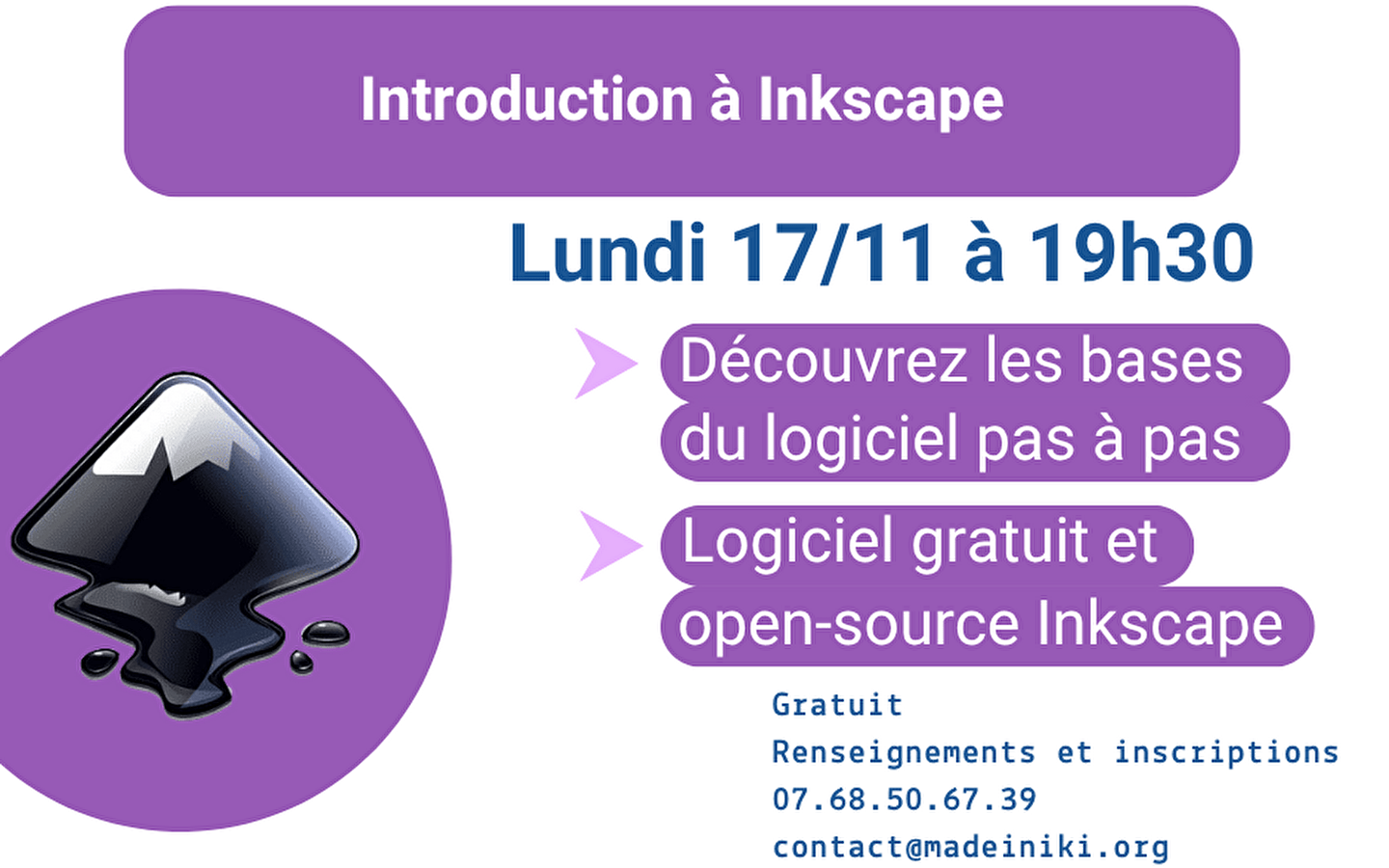 Inkscape software discovery workshop
