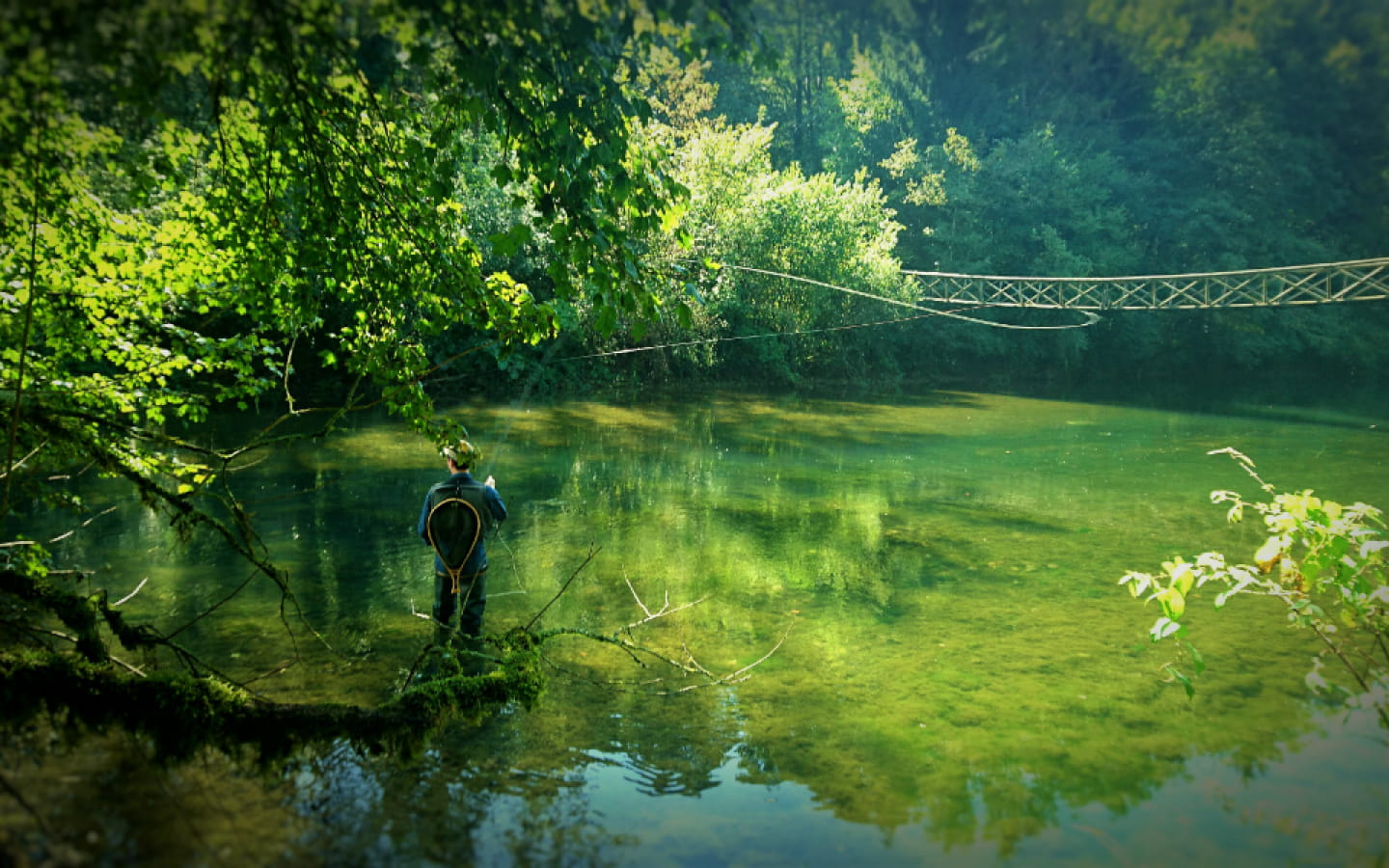 Matthieu fishing