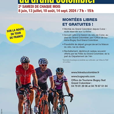 Journée cyclo du Grand Colombier : juillet