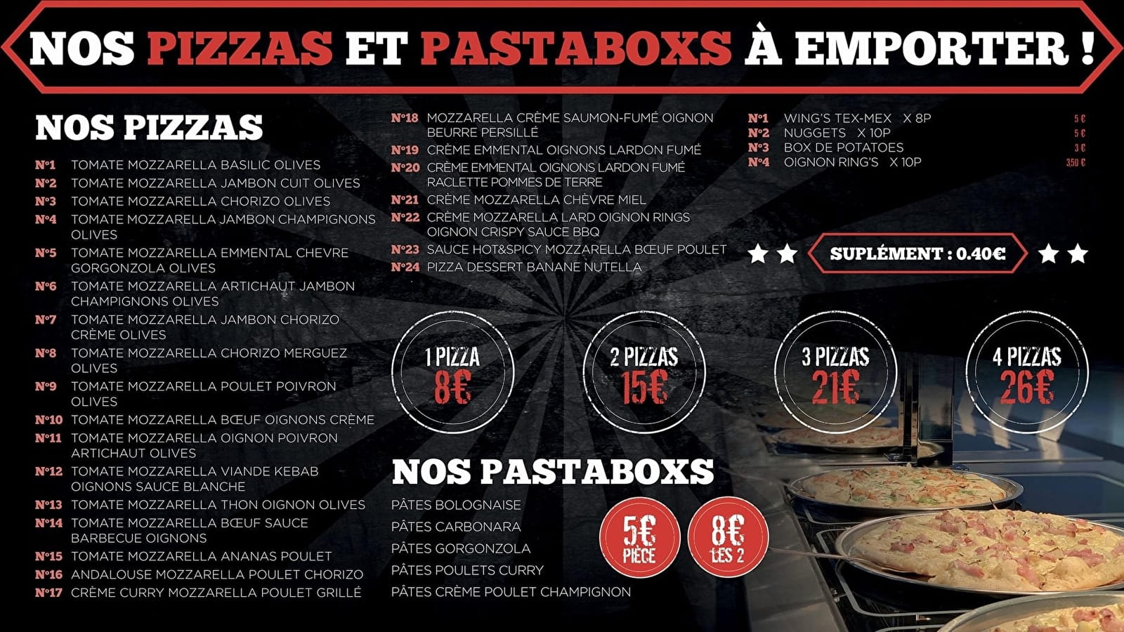 All Pizza et Pasta Buffet Montagnes du Jura