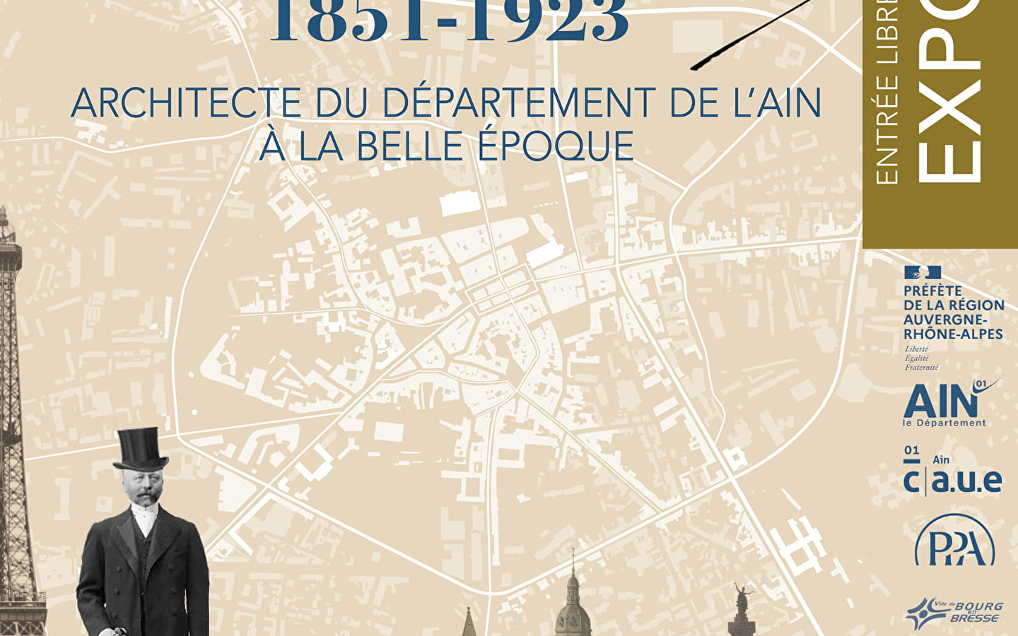 Exposition Tony FERRET, 1851-1923, architecte du Département de l'Ain à la belle époque