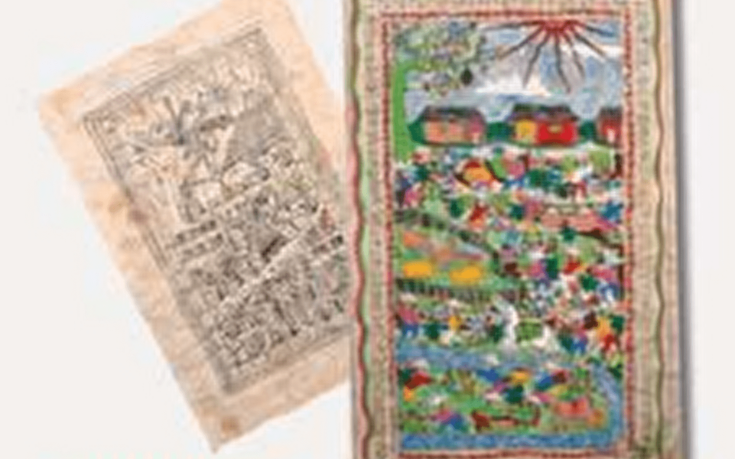 Illustrations on Amate paper' exhibition