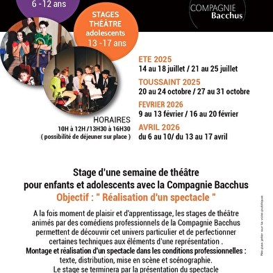 Theatre courses for children and teenagers