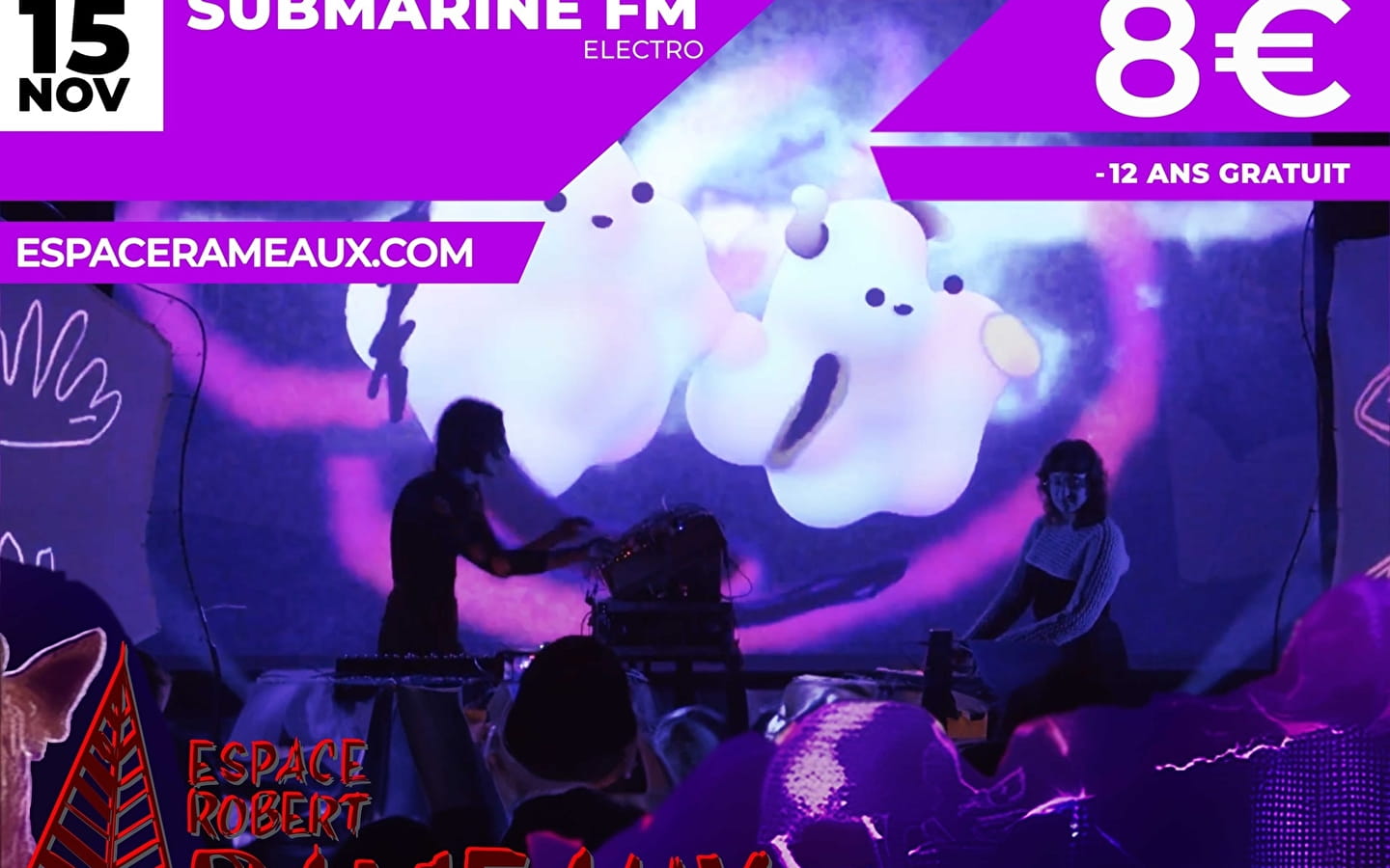 Concert de Submarine FM à l'Espace Rameaux