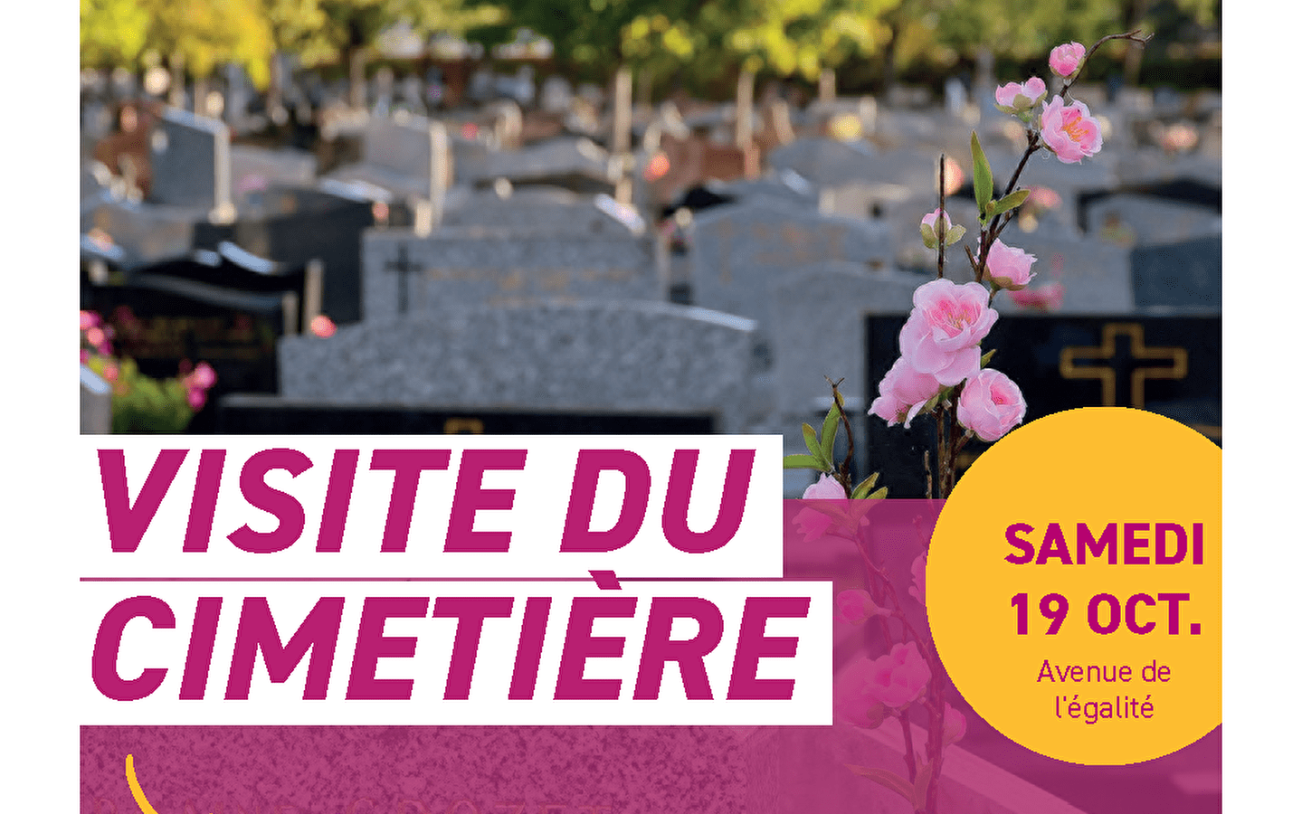 Visite du cimetière de Bourg