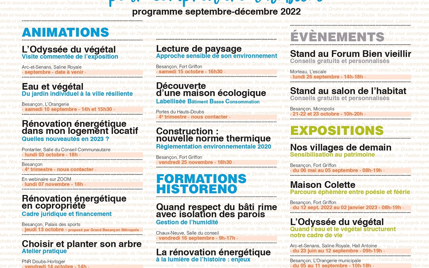 L’Odyssée du végétal, quand l’eau et le végétal structurent notre cadre de vie