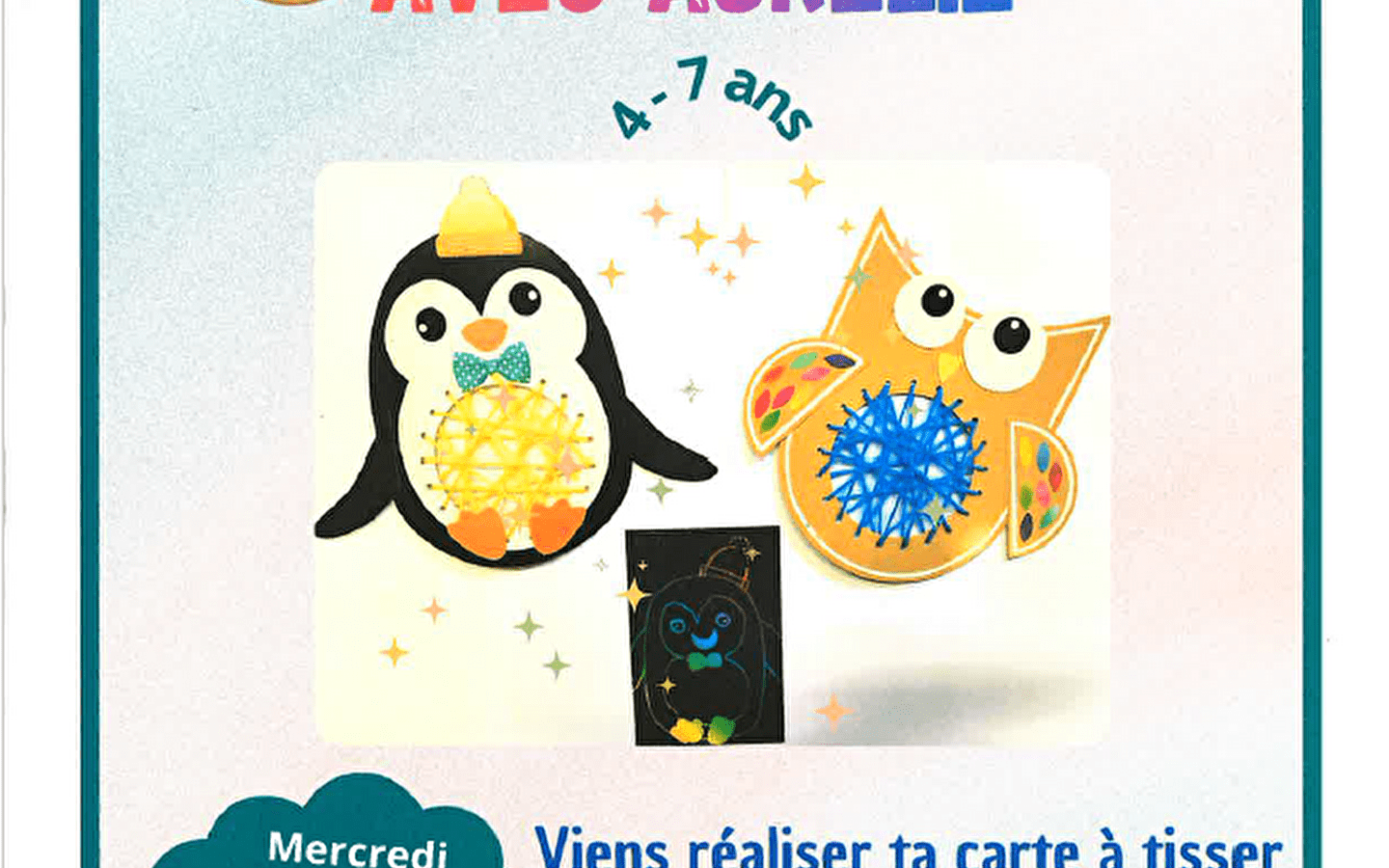 Scratch and weave card