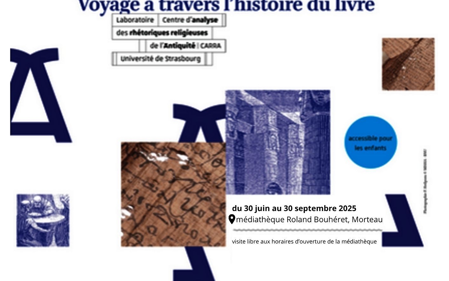 Journey through the history of books exhibition