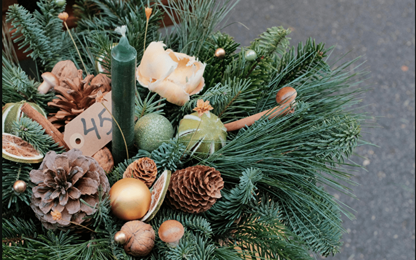 Festive floral arrangements